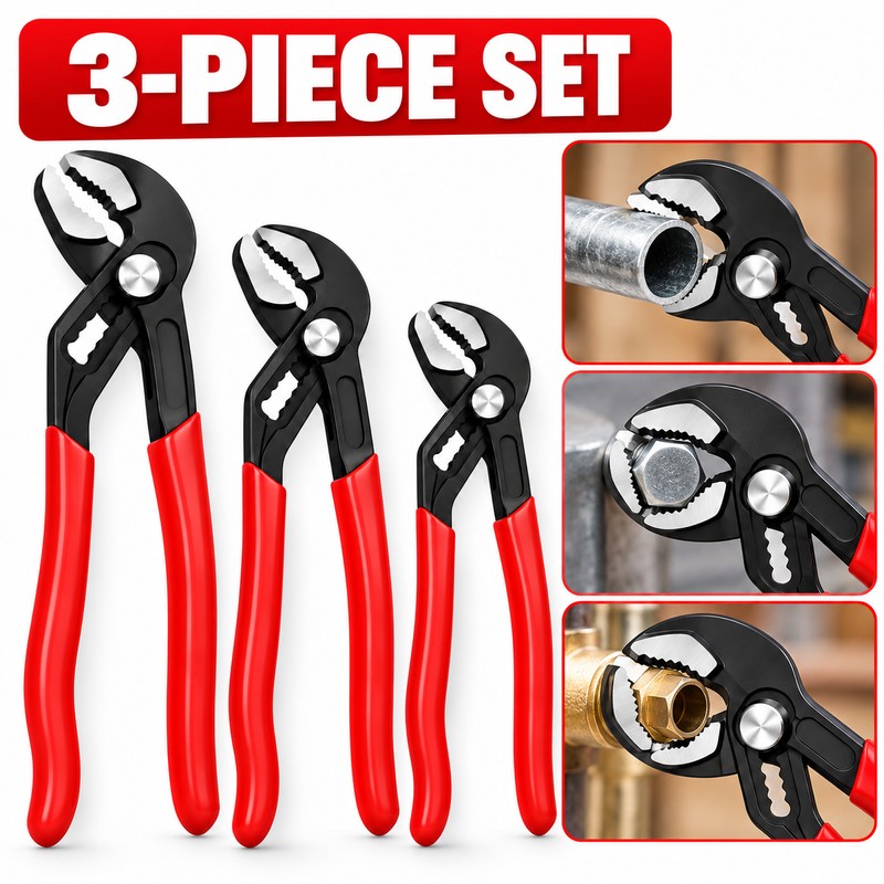 Water Pump Pliers Notch Pliers Self-Locking Pipe Pliers Multifunctional Automatic
