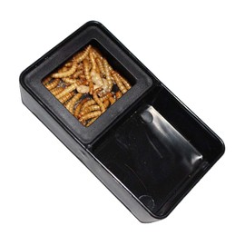 XINGYUXUXIN Reptile Food Water Bowl Double Compartment Reptile Water Dish Detachable Reptile Feeding Bowl for Tortoises Frogs Spiders Snakes Lizards Chameleons