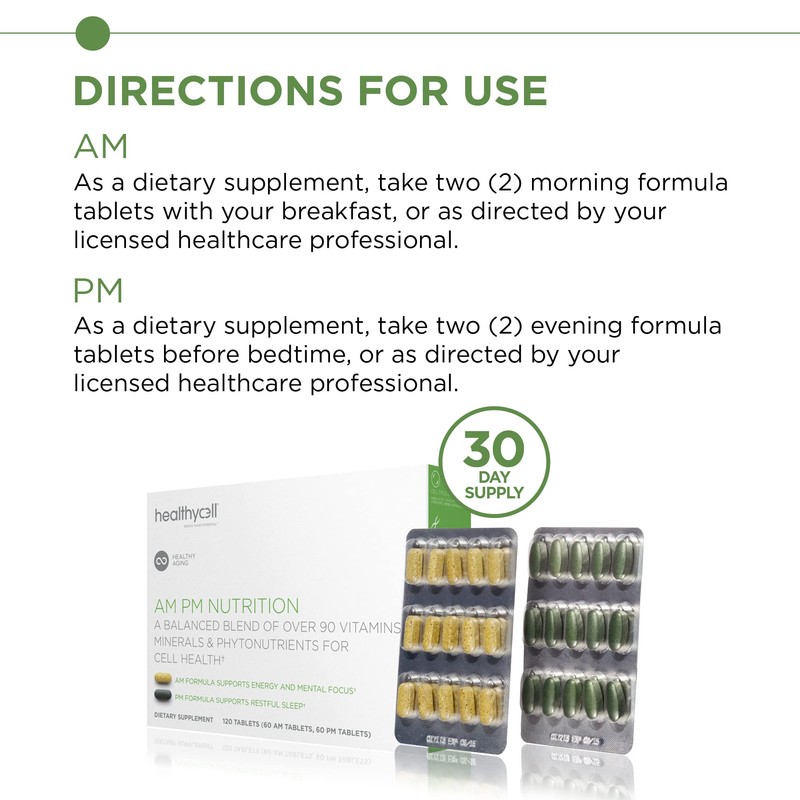 HealthyCell AM PM Nutrition for Day & Night - Blend