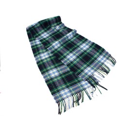 Biddy Murphy 100% Irish Lambswool Plaid Scarf, Soft & Warm, Celtic Tartan Pattern, Dress Gordon