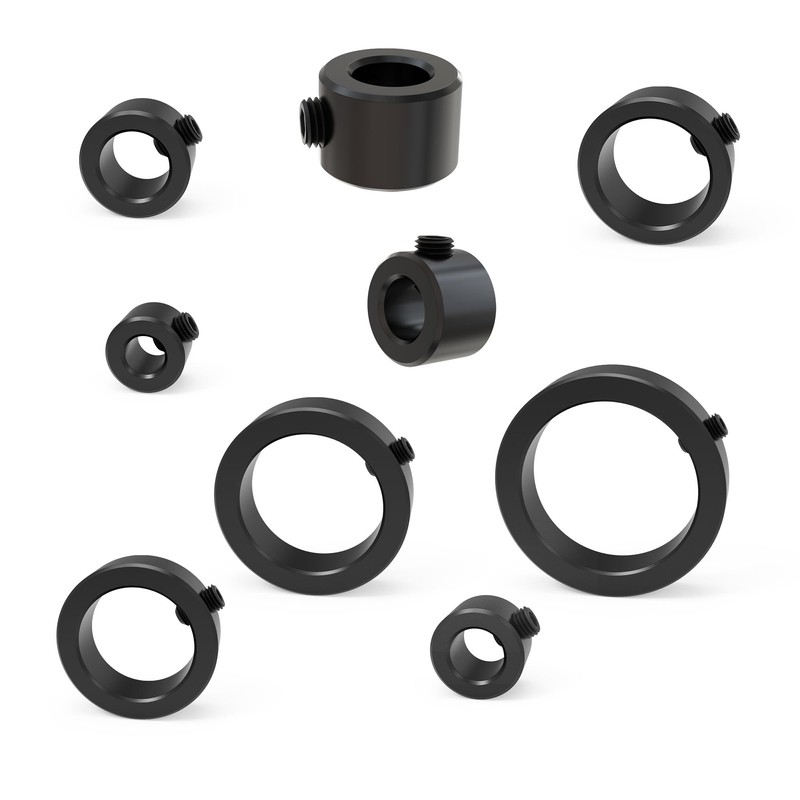 FOCMKEAS 3PCS Drill Stop Bit Collar Set(5mm) Carbon Steel Drill