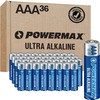 Powermax 36-Count Triple AAA Batteries, Ultra Long Lasting Alkaline Battery