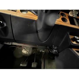 Blue Oval Industries Black Interior Fuse Panel Cover Below Steering Column for 1979-1986 Ford Mustang