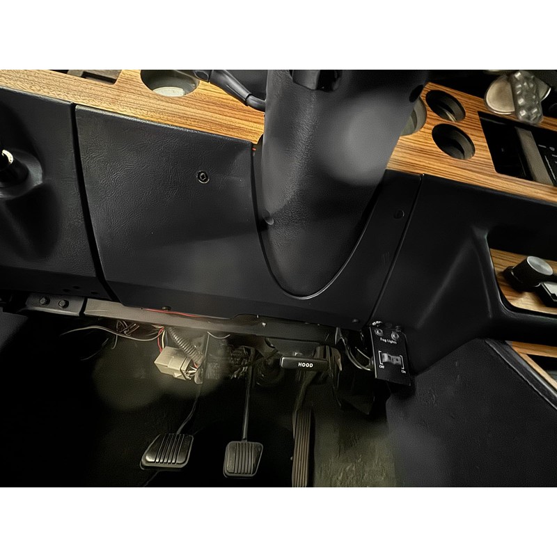 Blue Oval Industries Black Interior Fuse Panel Cover Below Steering