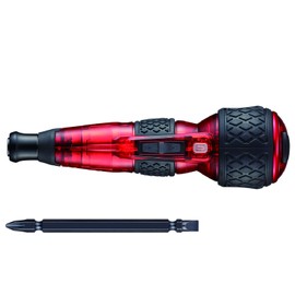 VESSEL 220USB-P1GRE Electric Ball Grip Screwdriver Plus Galaxy 3 Level Switching Mode, Limited Color (Red) 1 Bit Included