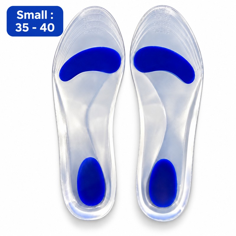 Silicone Gel Insoles for Flat Feet – Shock-Absorbing Arch Support
