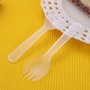 EYAKEG 4.2"" Mini Disposable Sporks 50Pcs, Plastic Spork 2-in-1 Utensils,