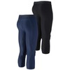 DEVOPS 2 Pack Men's 3/4 Compression Pants Athletic Leggings (Large,