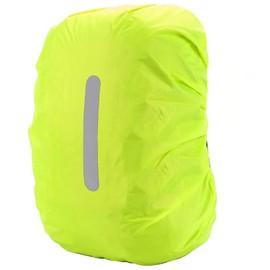 PINEPAN Rain Cover for Backpacks with Reflective Strips, Waterproof Rain Cover, School Bag, Reflector Backpack Cover, Neon Green, 100 L