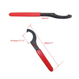 PRO BAT Universal Motorcycle Shock Absorber Spanner Wrench Hook Pin Spanner Wrench Shocker Shokie Adjusting Tools C Spanner for Pit Quad Dirt Bike ATV 45-52