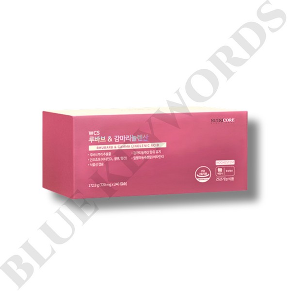 Nutricore WCS Rhubarb &amp; Gamma Linolenic Acid 720mg x 240