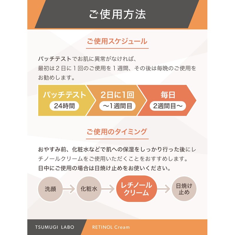 Tsumugi Lab Retinol Cream Serum 5% High Concentration Formulated 1.1