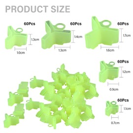 Pack of 300 Treble Hook Covers, Fishing Hook Protection, Fishing Hook Protective Caps, Fishing Hook Hoods, Fishing Hook Protective Caps Protection, Fishing Treble Hook Caps for Model 1#/2#/3#/4#/5#