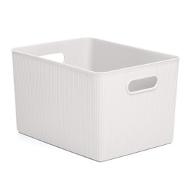 Tatay 7010401 Baobab Storage Box, 22L Capacity, Polypropylene, BPA-Free, Pergamon White, Measures 29.4 x 38.5 x 23 cm