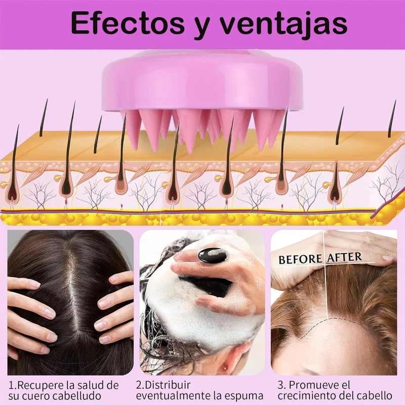 Cepillo Para Cabello Rizado Y Modelado Mujer Kit De Peines