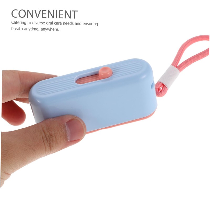 NOLITOY Automatic Floss Pick Dispenser Compact Travel Toothpick Holder Floss