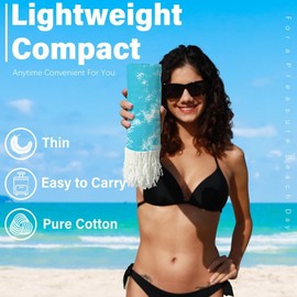 Strandtuch Strandhandtuch Strandtücher Hamamtuch xxl Beach Towel Damen Herren Strandlaken Hammam Tuch Groß Strand Zubehör Strandhandtücher Strandzubehör Sauna Outdoor Reise Geschenke für Frauen Männer