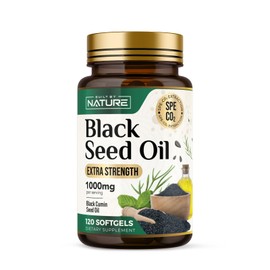 Built by Nature Black Seed Oil 1000 mg – Thymoquinone Rich Black Cumin (Nigella Sativa) – Antioxidant Support – Non-GMO – 120 Softgels