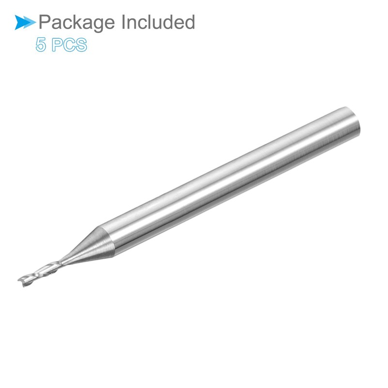 CoCud Spiral End Mills, 1/8" Shank 1mm x 6mm Solid