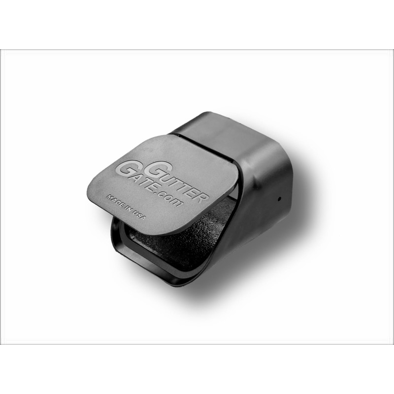 GutterGate 2"x3" Type-A Black Gutter Downspout Extension