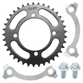 Ollanoos 420 76MM 37 Teeth Rear Sprocket with Rear Sprocket Bolt, Replacement for CRF50, Replacement for SSR, Replacement for YCF