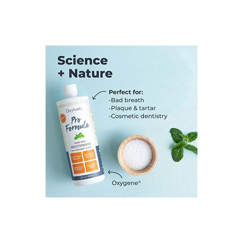 Zinc Mouthrinse with Fresh Mint - 16oz by Oxyfresh