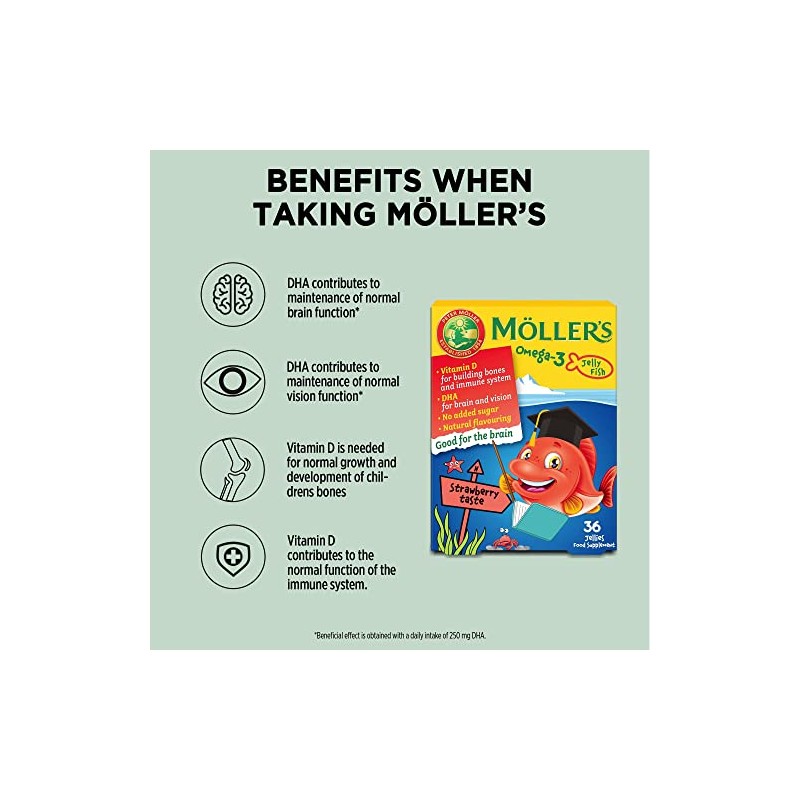 Moller’s ® | Omega 3 Jellies for Children | Strawberry