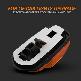 Amber Roof Lights Led Cab Marker Light Compatible For Ford F250 F350 F450 F550 2017-2021 Super Duty