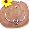 Vera Glam Classic Tennis Bracelet, Combined with Heart-shaped Accessories and