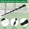 Rain Chains Direct Ground Anchor-13 Rain Chain Accessories for Eaves