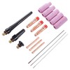 17Pcs TIG Welding Set ABS Argon Arc Welding Torch Glass