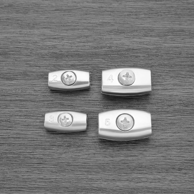 LT Easiyl 20pcs Wire Rope Clips Galvanized Steel Egg Shaped