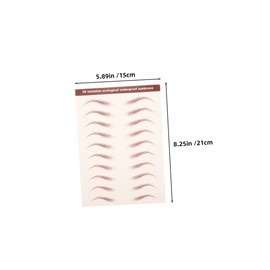 Mikinona Disposible Eyebrow Hair-like Eye Brow Sheet Temporary Eye Brow Sticker Waterproof for Women Easy to Apply