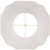 Creme Large Bell Cut Corner Lamp Shade 10" Top x