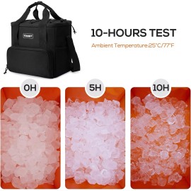TOURIT Large Insulated Cooler Bag 14.6L Waterproof Easy Carry For Beach Camping Work