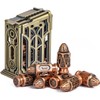 Cusdie 7-Die Bullet-Shaped Metal Dice Set DND Dice Set in