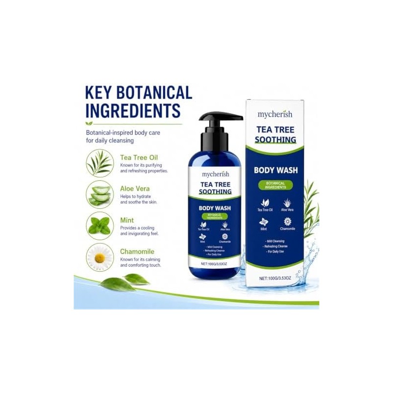 Gel Corporal de Árbol de Té con Ingredientes Botánicos Gel