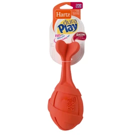 Hartz Dura Play Bacon Scented Rocket Dog Toy, Large, 1 Count (Colors Vary)