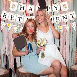 Wildflower Retirement Party Decorations for Women, Wildflower Happy Retirement Banner Wildflower I Am Retired Pennant Banner Floral Retirement Party Decor for Women Retirement Party Supplies