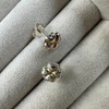 Sterling Silver Four Leaf Clover Stud Earrings
