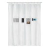 Kleine Wolke Pocket Shower Curtain, PEVA, Clear, 180 x 200