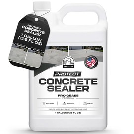 1 Gallon Protect Concrete Sealer Outdoor - Covers 150-300 sq. ft. per Gallon, Pro-Grade Paver Sealer, Ideal Concrete Sealant for Outdoor & Indoor Use, Salt & Water Repellent