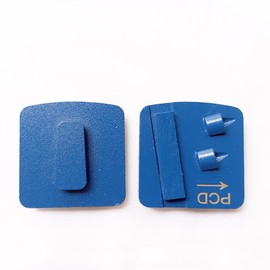 3Pcs Pack PCD Grinding Block Disc Clockwise or Counterclockwise Rotation with Diamond for Concrete Epoxy Removal (Style B-PCD Right)