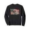 Axe Throwing Lumberjack Logger American Flag Sweatshirt