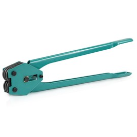 JIADIstrap Strapping Sealer/Crimper for 1/2"-3/4" Polypropylene (PP) Polyester Strapping Band Manual Banding Tool with 20.8" Extended Handle (Green)