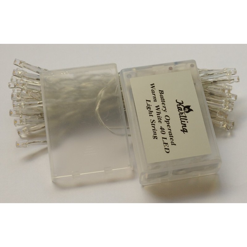 Karlling Battery Operated Blue 40 LED Fairy Light String Wedding