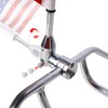 2 Pack Motorcycle Flag Pole Fold Down 90° and American