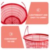 INOOMP 10pcs Plastic Berry Baskets Fruit Picking Basket with Handle