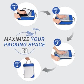 Compression Packing Cube 6 Pieces, Gonex Robust & Durable | Packing Cubes, Packing Bags, Garment Bag, Suitcase Organiser, Storage Bag