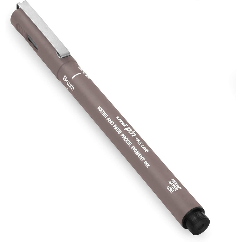 Uni Pin Fineliner Drawing Pen - Dark Grey Ink -